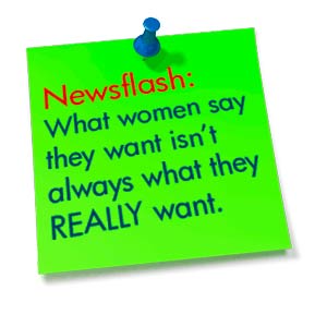 An online dating study shows that what people say they want and what they really want are not always the same.