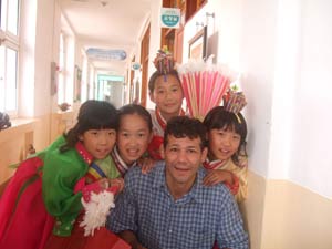 Profile pictures that show your interests are great. This is one of me in Korea with a few of my students.